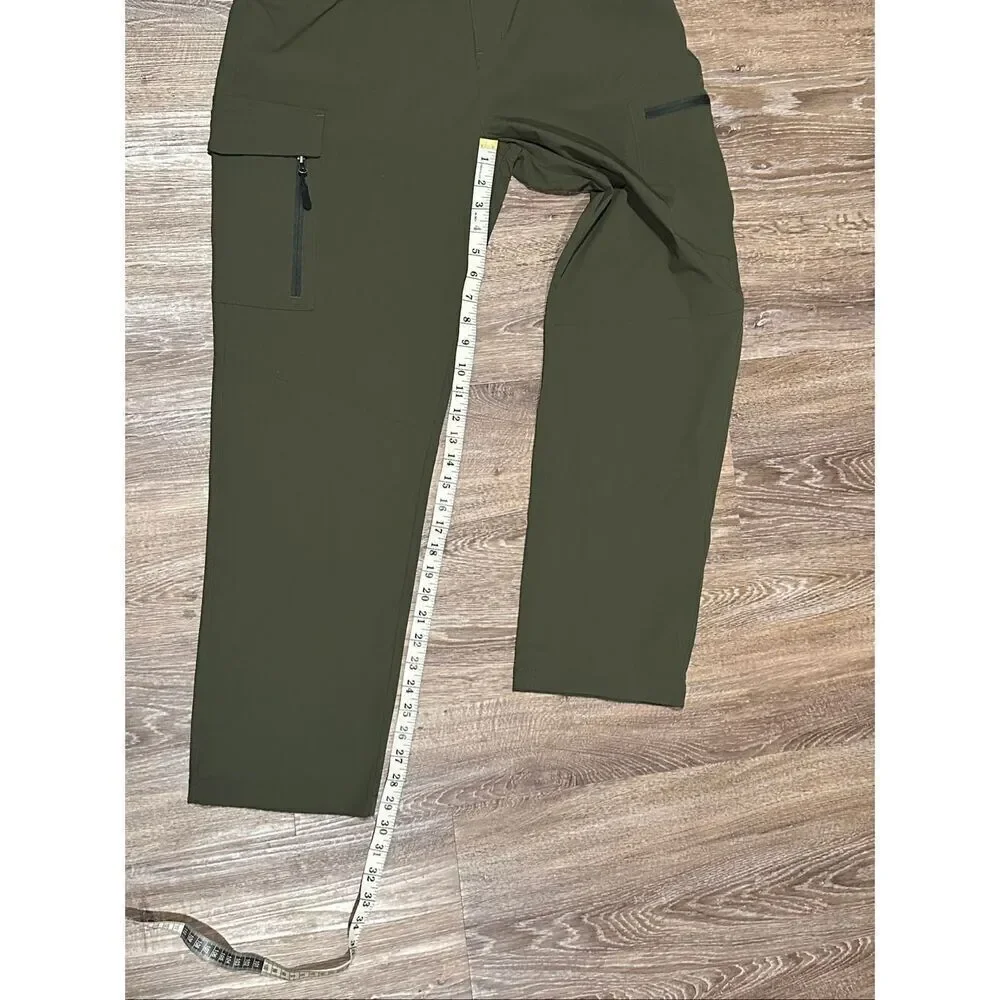 Gradual olive green M outdoor hiking pants nylon